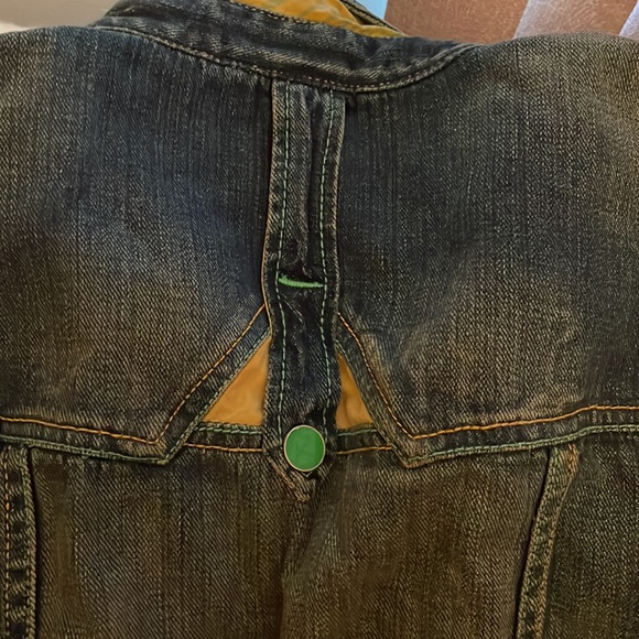 Coogi Mens Jean Dark Blue Rinse Jean Jacket. Size XL - Picture 11 of 15